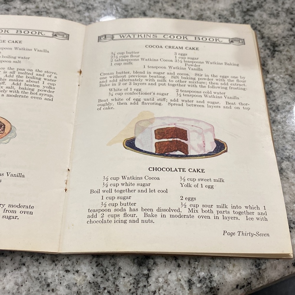 Antique 1st Edition 1925 Watkins Cook Book! - Picture 8 of 10